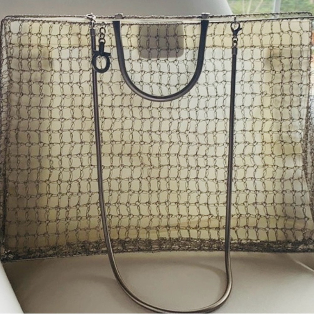 Ferragamo wire tote/briefcase
